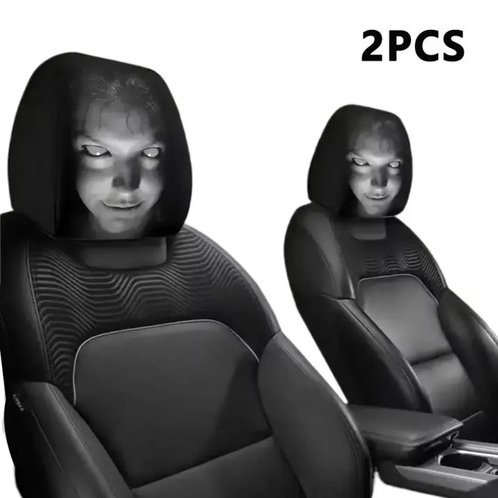 Spooky Car Headrest Covers