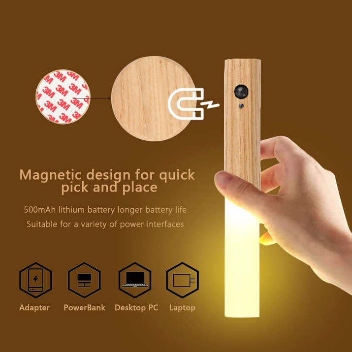 USB Charging Smart Body Sensor Night Light