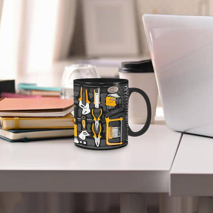 Mechanic Toolbox Set Pattern Stylish Coffee Mug
