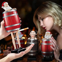 Funny Santa Claus Wooden Barrel Cigarette Holder
