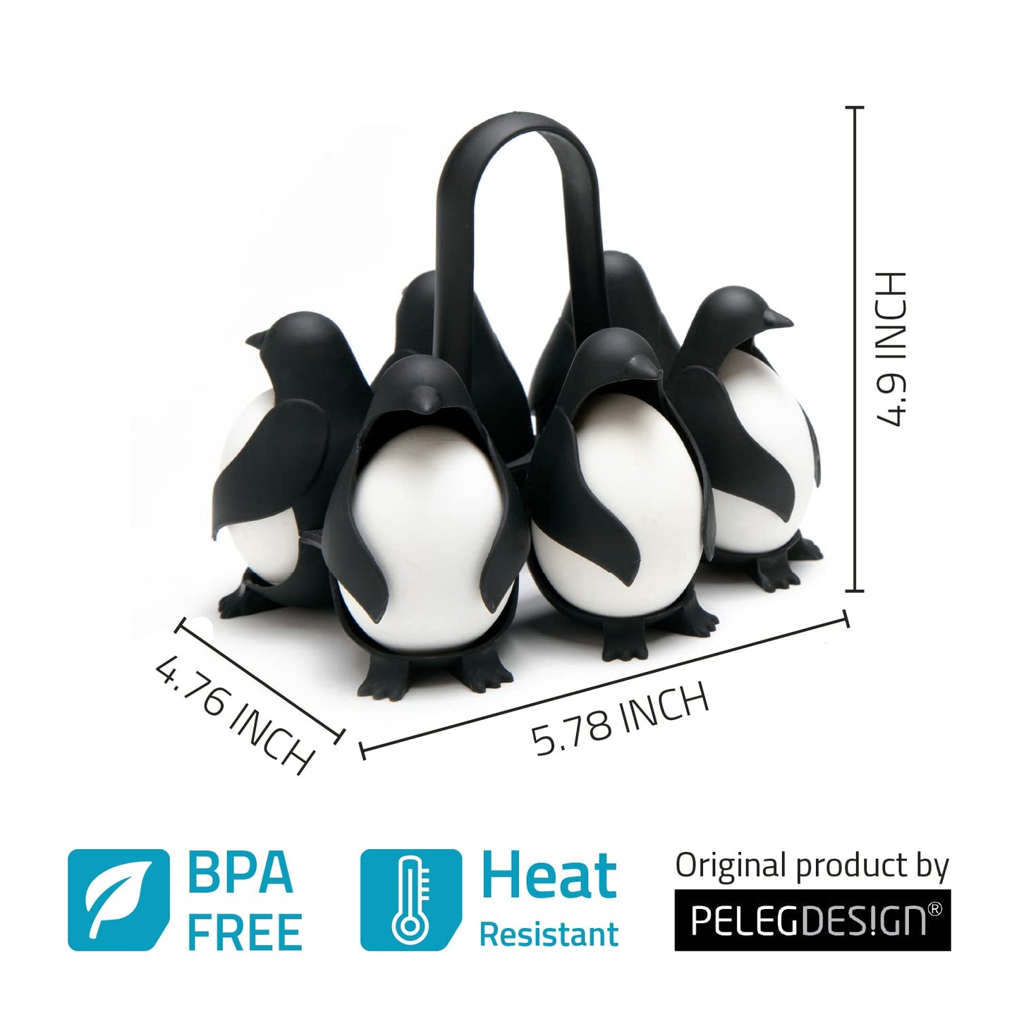 Penguin-Shaped Egg Cooker for Boiled Eggs
