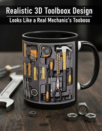 Mechanic Toolbox Set Pattern Stylish Coffee Mug