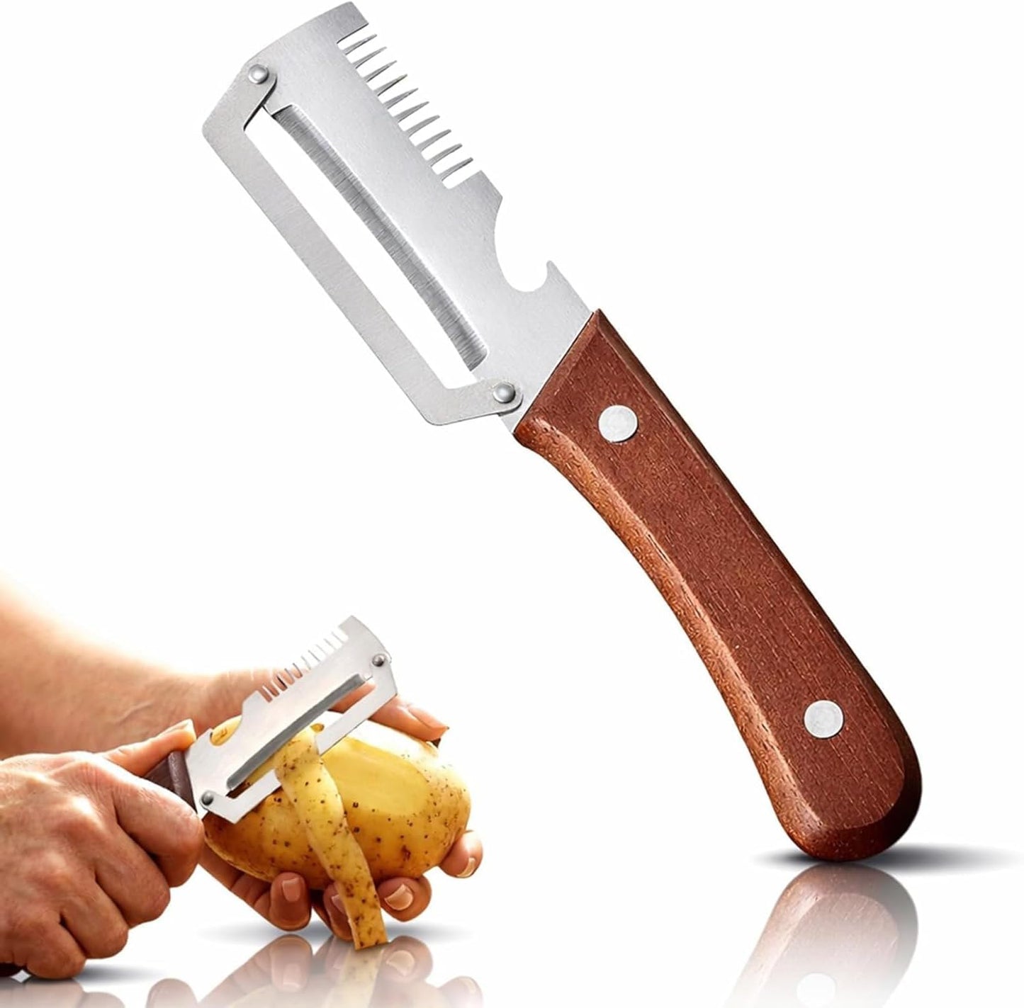Kitchen Multifunctional Vegetable Serrated Peeler
