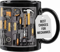 Mechanic Toolbox Set Pattern Stylish Coffee Mug