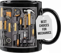 Mechanic Toolbox Set Pattern Stylish Coffee Mug
