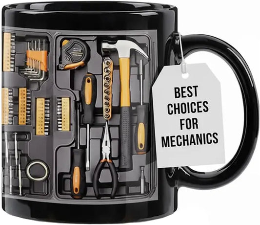 Mechanic Toolbox Set Pattern Stylish Coffee Mug
