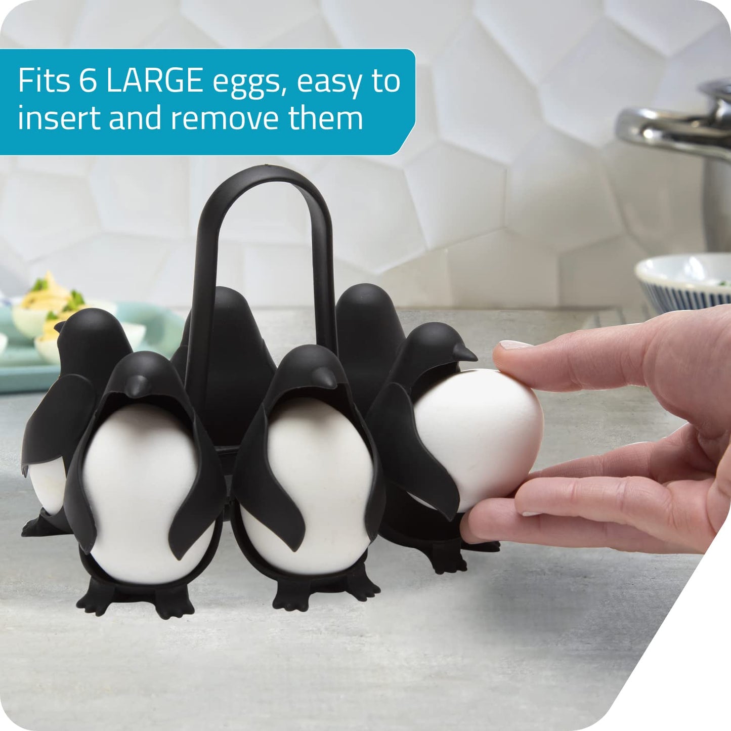 Penguin-Shaped Egg Cooker for Boiled Eggs
