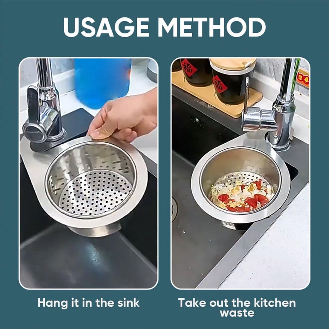 Stainless Steel Sink Strainer Basket