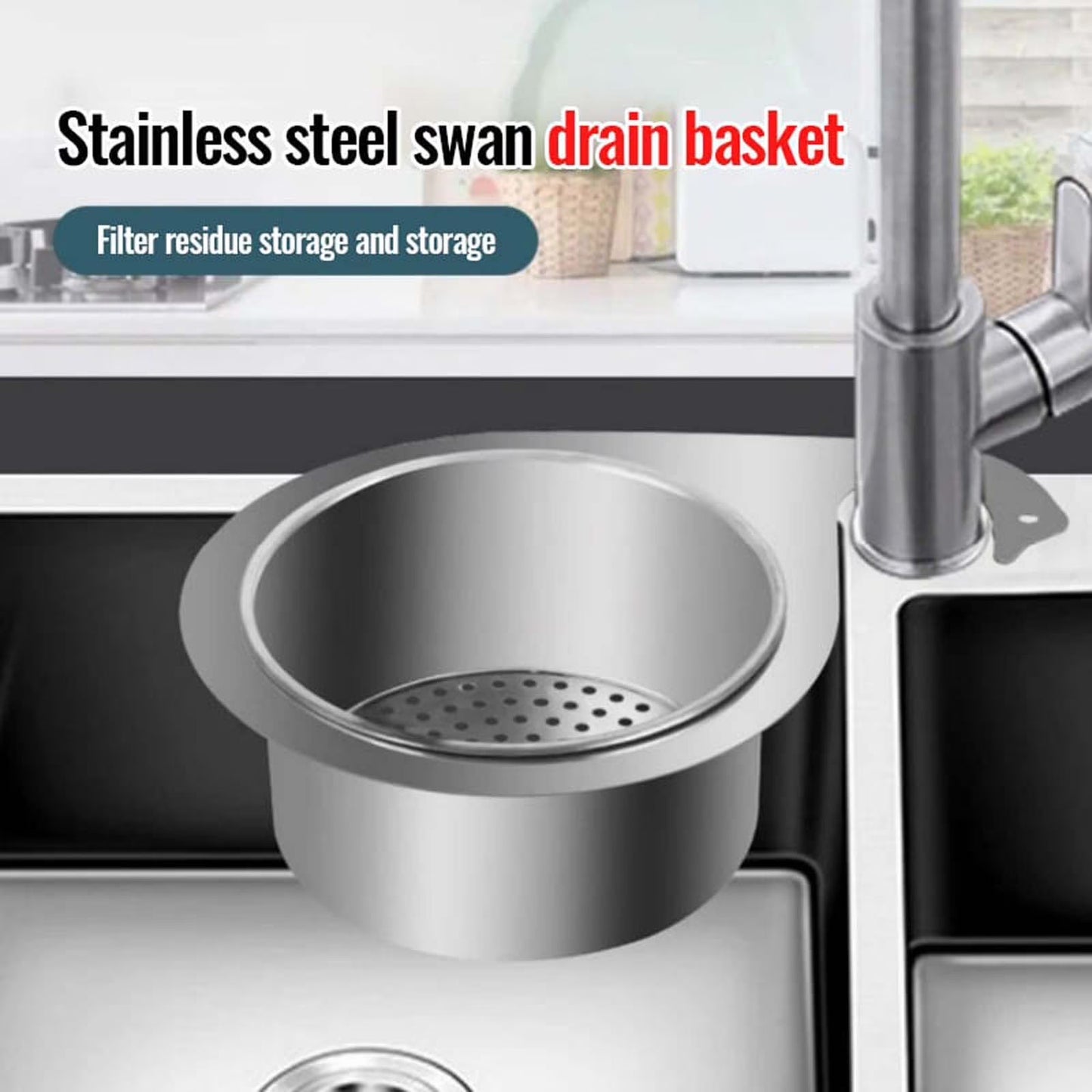 Stainless Steel Sink Strainer Basket