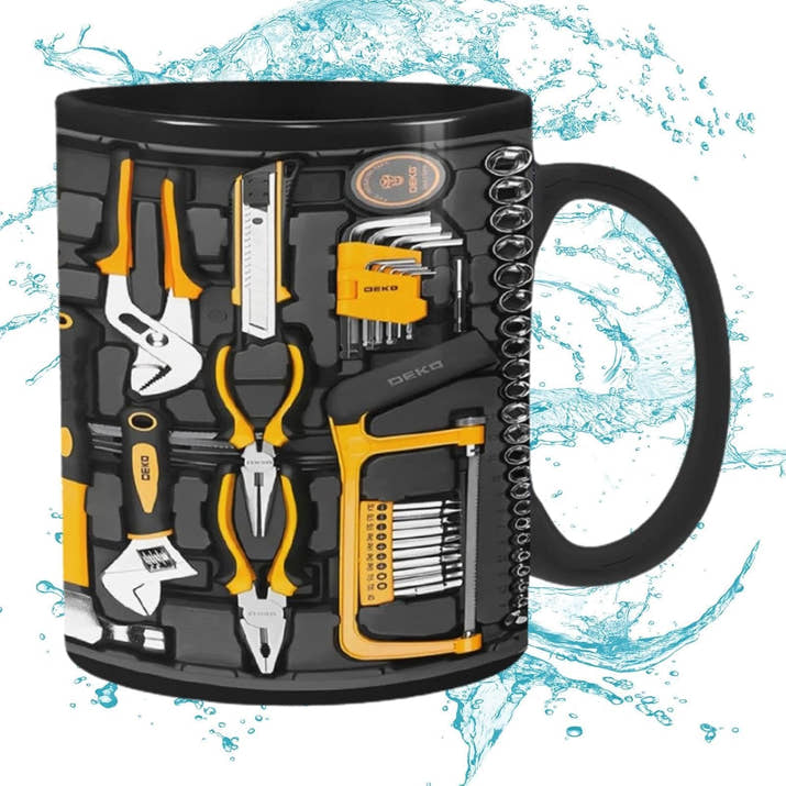 Mechanic Toolbox Set Pattern Stylish Coffee Mug