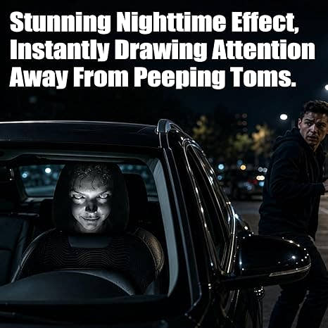 Spooky Car Headrest Covers