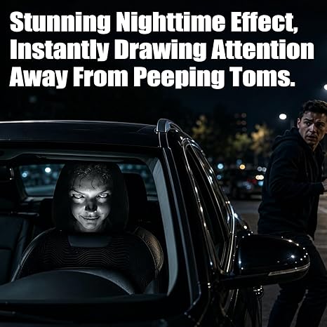 Spooky Car Headrest Covers