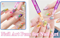 12-Color Acrylic Paint Nail Pen Set