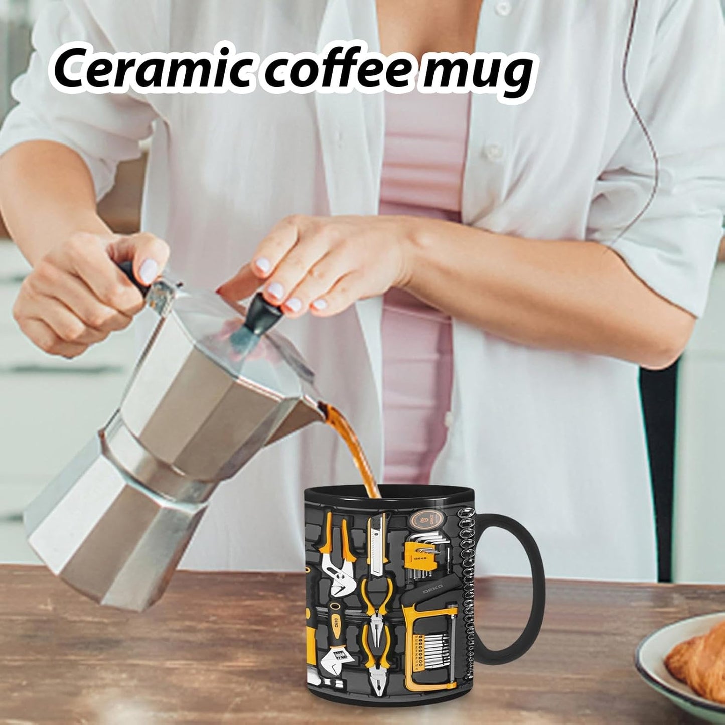 Mechanic Toolbox Set Pattern Stylish Coffee Mug