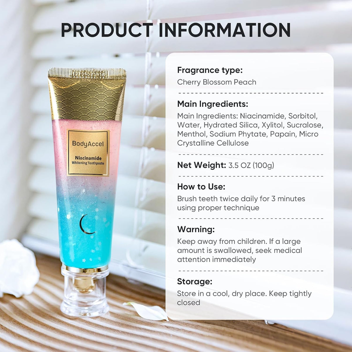 Niacinamide Whitening toothpaste