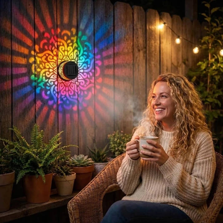 Solar Mandala Projection Decorative Wall Light