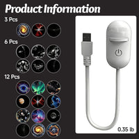 2-in-1 Galaxy Dreamy Projector with Starry Sky Design and Night Light