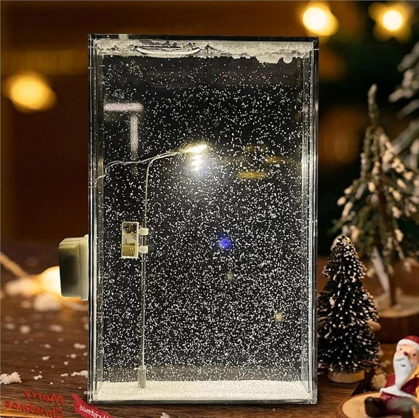 Street Light Snow Globe Night Lamp