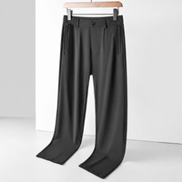 Ice Silk Leisure Straight Loose Trousers Men