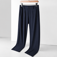 Ice Silk Leisure Straight Loose Trousers Men