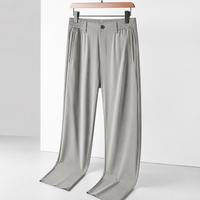 Ice Silk Leisure Straight Loose Trousers Men