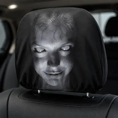 Spooky Car Headrest Covers