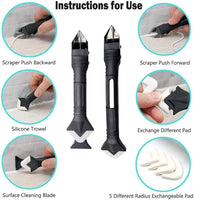 5 in 1 Metal Head Shovel Glue Tool Kit