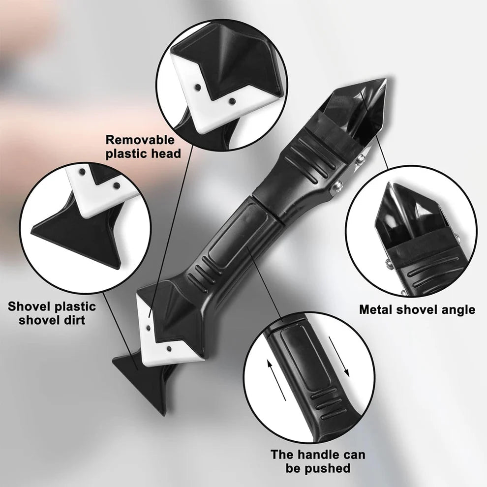 5 in 1 Metal Head Shovel Glue Tool Kit