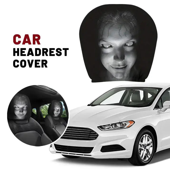 Spooky Car Headrest Covers