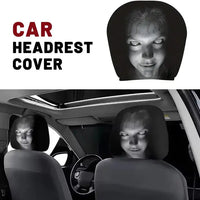 Spooky Car Headrest Covers