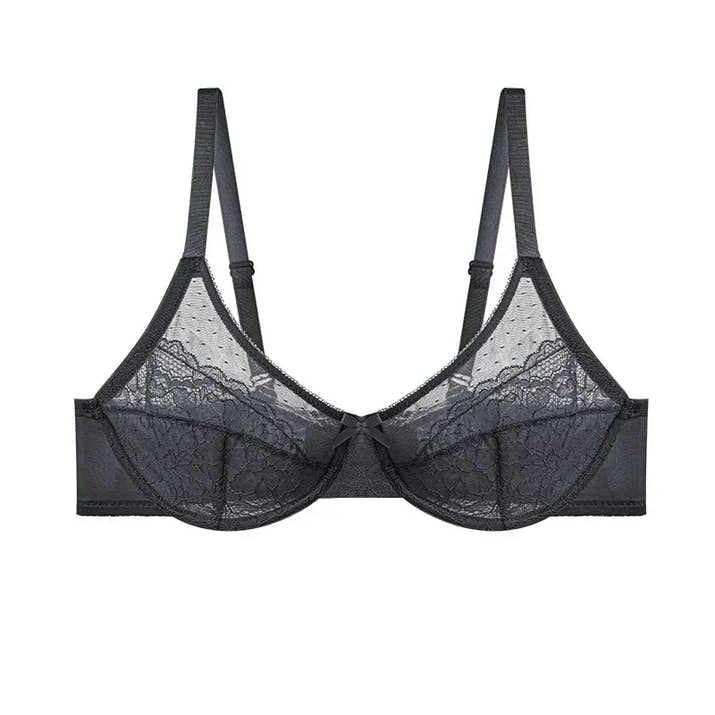 Floral Lace Plus Size Underwire Minimizer Bra
