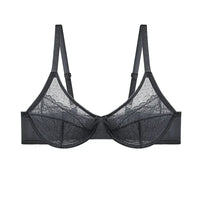 Floral Lace Plus Size Underwire Minimizer Bra