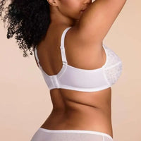 Floral Lace Plus Size Underwire Minimizer Bra