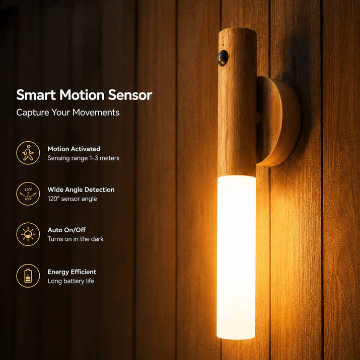 USB Charging Smart Body Sensor Night Light