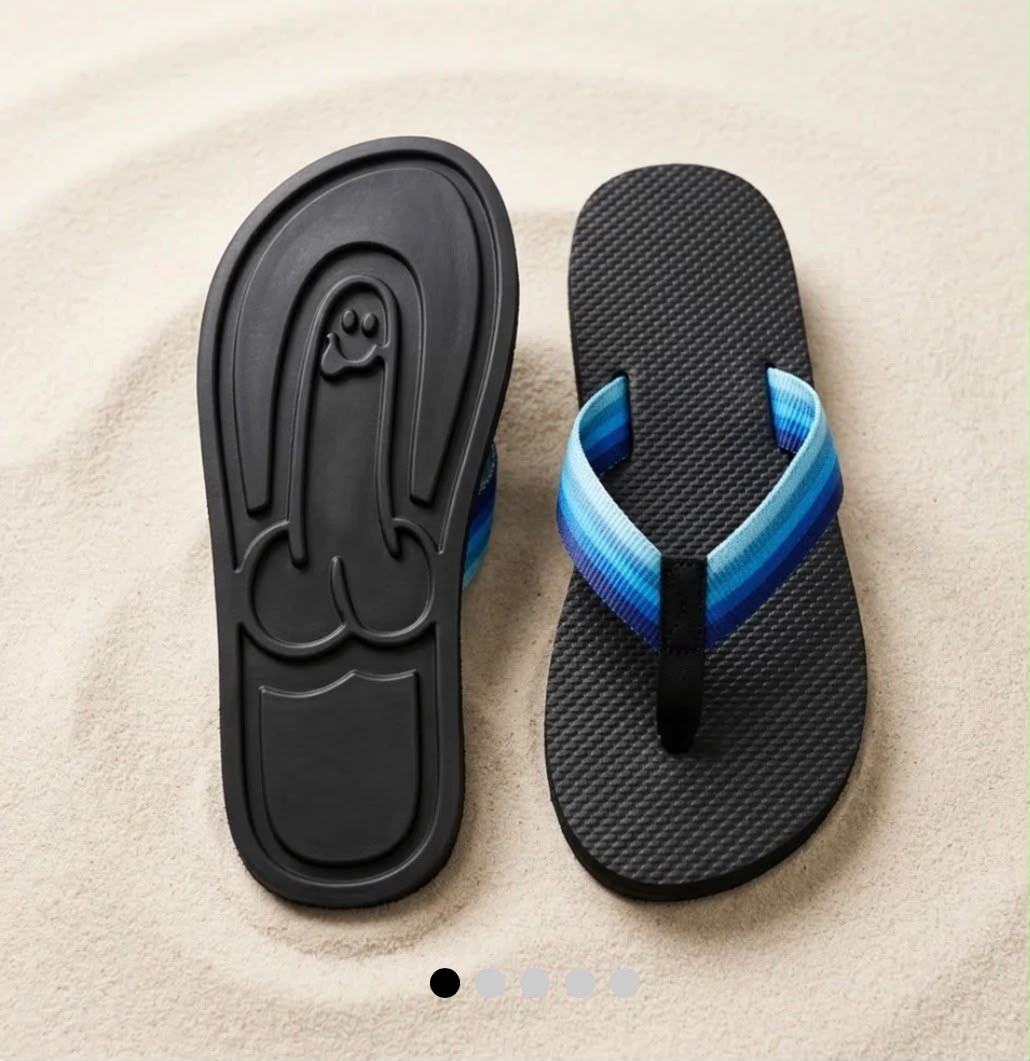 Funny Beach Sandals with Hidden Design