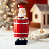 Funny Santa Claus Wooden Barrel Cigarette Holder