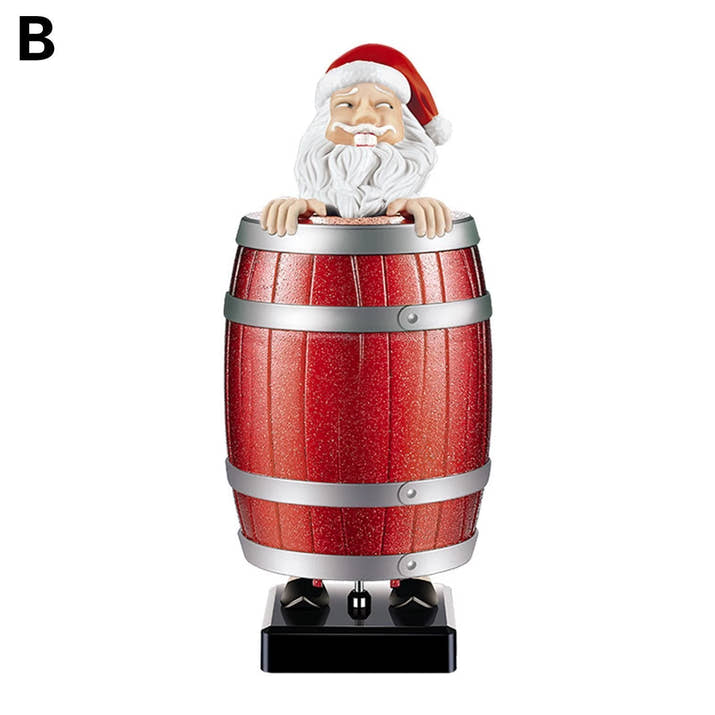 Funny Santa Claus Wooden Barrel Cigarette Holder