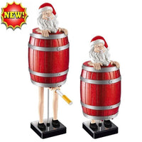 Funny Santa Claus Wooden Barrel Cigarette Holder