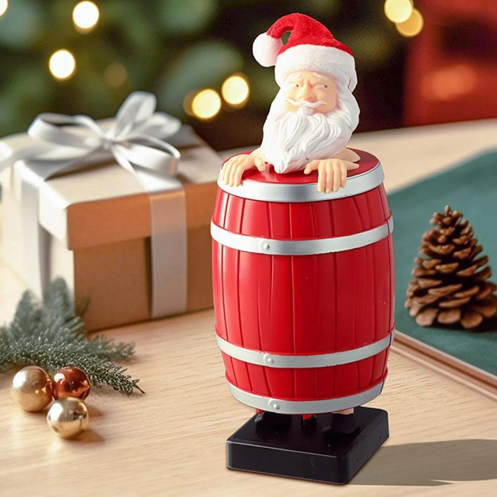 Funny Santa Claus Wooden Barrel Cigarette Holder