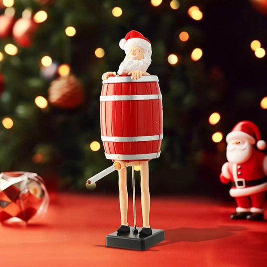 Funny Santa Claus Wooden Barrel Cigarette Holder